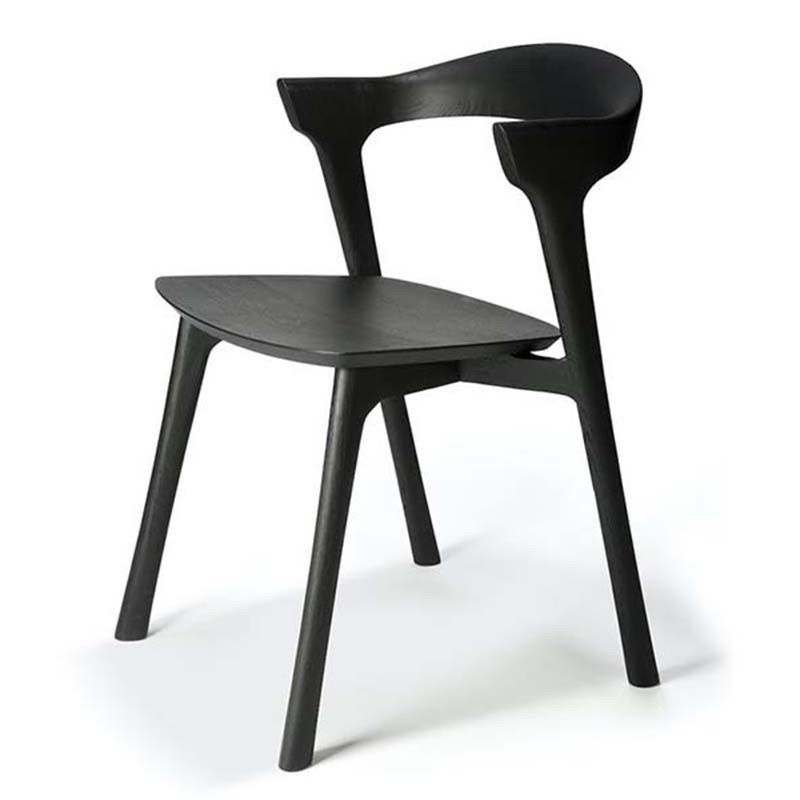 Confortevole ed elegante poltrona Nordica in legno per hotel Garden Coffee Shop 53cm*50cm*76cm