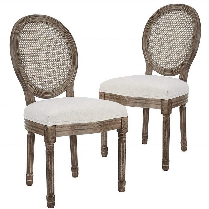 Sedia a braccio in legno regolabile in altezza in stile di design europeo per ristoranti di lusso francesi vintage