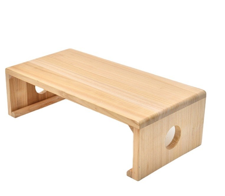 Tavolo da caffè di design moderno per il soggiorno della villa Arredamento in legno massello Tavolo di fine