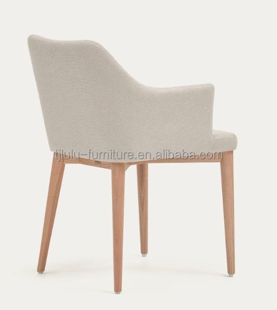 Home Arredamento in tessuto nordico rivestito in legno sedie da pranzo di lusso per hotel ristorante banchetto