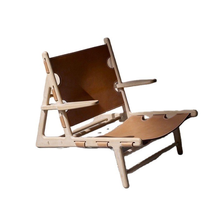 Poltrona in pelle in PU con finitura in nitrolacquer per soggiorno moderno e comodo