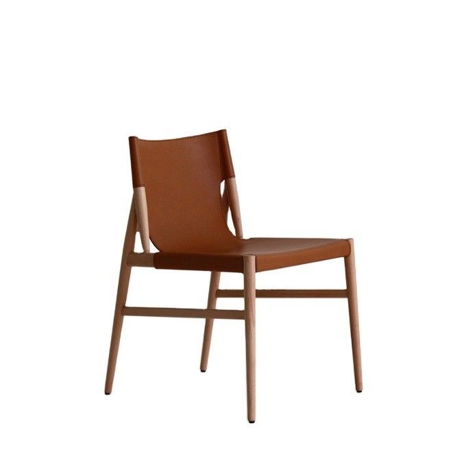 Sedile da pranzo in legno Italiano Classica di lusso Moderna Sedile da caffè Stile nero/marrone Living Mobili da soggiorno in pelle PU