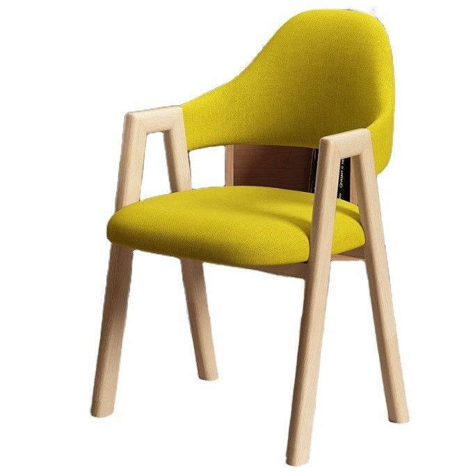 Polyurethane Cuoio/Tessuto Copertura Sedile da pranzo in legno per hotel Caffè Arredamento del soggiorno in stile moderno
