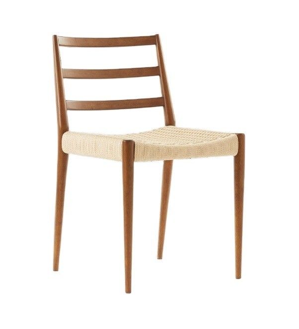 Confezionamento per la posta Sedile Nordic Woven Cord Leisure per la sala da pranzo Sedile moderno in legno antico