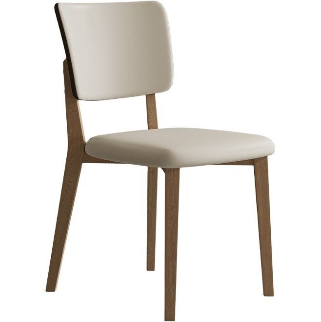 Sedie da pranzo per hotel W47*D48*H86CM Morden Nordic PU Sedie in pelle di legno per mobili da pranzo tappezzate