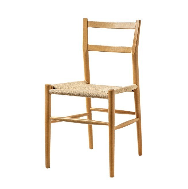 Sedia da pranzo in legno robusto con cuscino a cordone tessuto l'aggiunta perfetta alla tua scrivania e al tuo caffè per il tempo libero