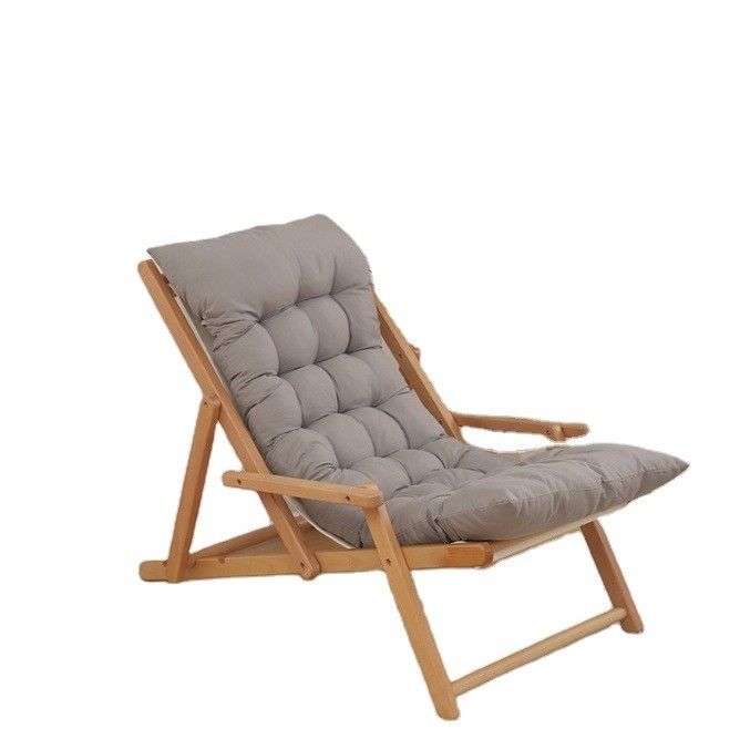 Moderno divano pieghevole in tessuto di legno Sedile stile nordico Arredamento del soggiorno con colore personalizzato e finitura in nitrolacque