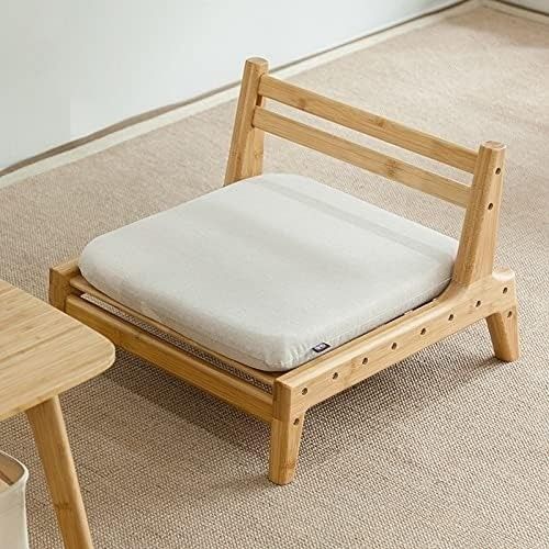 Home Arredamento Giapponese Tatami Leg Legless Leg Wood Tea Chair con supporto posteriore OEM/ODM SI
