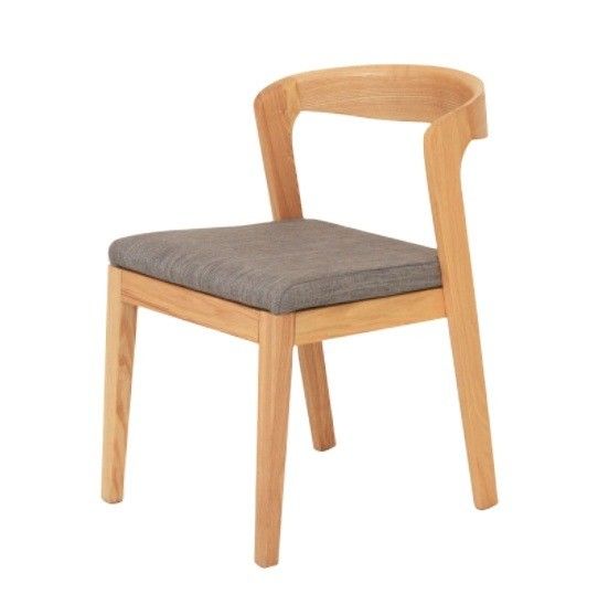 Moderno design nordico Sedile da sala da pranzo in pelle PU in legno massello con finitura in nitrolacque e confezionamento della posta