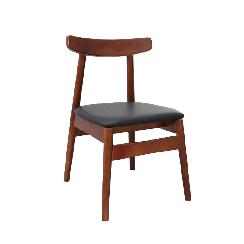 Hotel Restaurant Sedie da pranzo in legno massello con sedile imbottito e opzioni personalizzabili