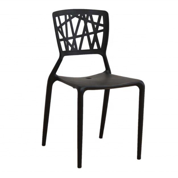 NO Sedile da pranzo in plastica di design moderno pieghevole per mobili da caffè impilabili impilabili