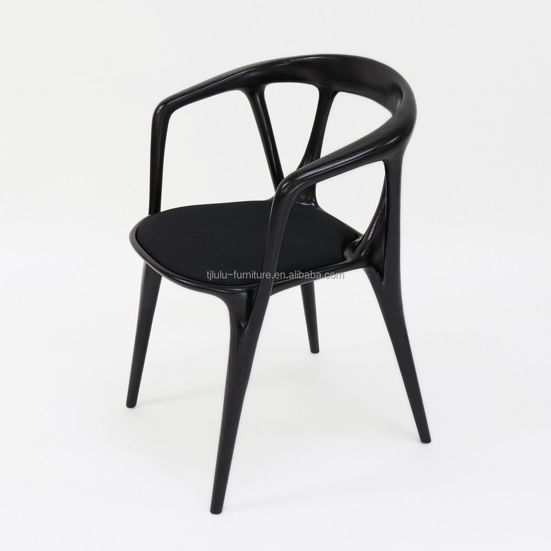 Sedile da pranzo in legno massello per ristoranti moderni