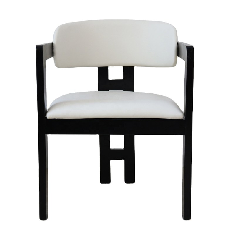 Arredamento per ristoranti di lusso su misura Tappezzeria in tessuto in legno massello Sedie da sala da pranzo per cucina personalizzata