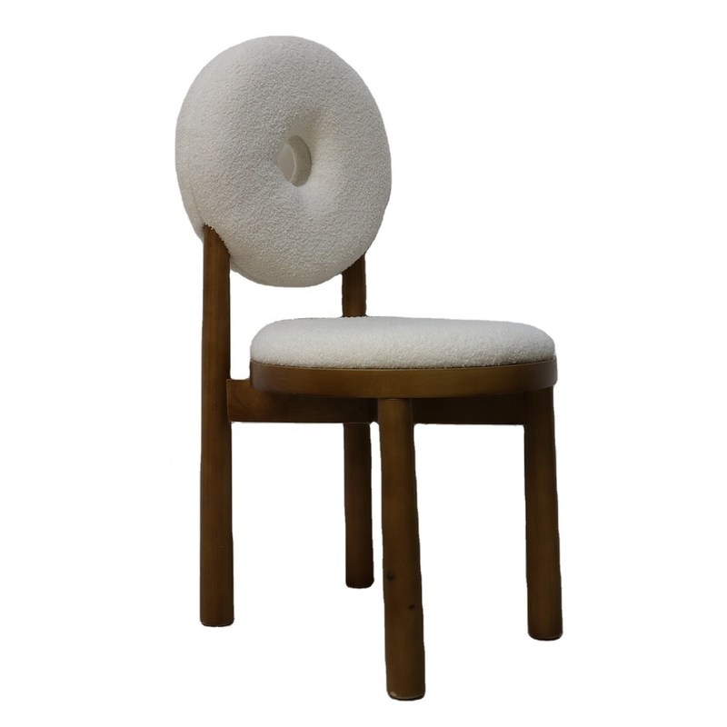 Poltrona da pranzo di design con schienale di lusso completamente assemblata per hotel e ristoranti moderni