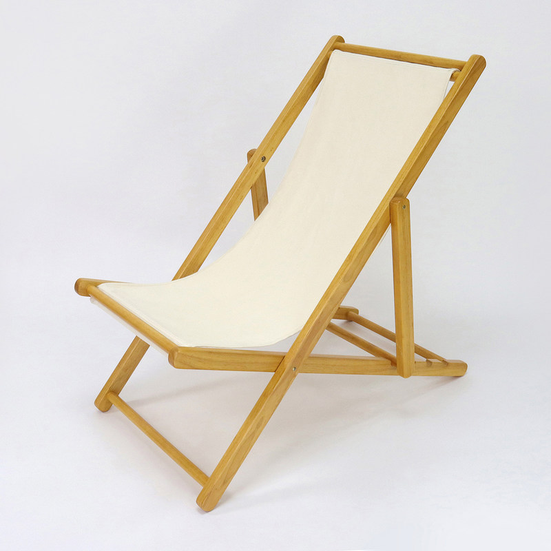 Disegno regolabile in altezza Nordic Luxury Lounge Fabric Beach Solid Wood Leisure Sofa Chair Per soggiorno e all'aperto